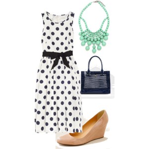 dotted dress