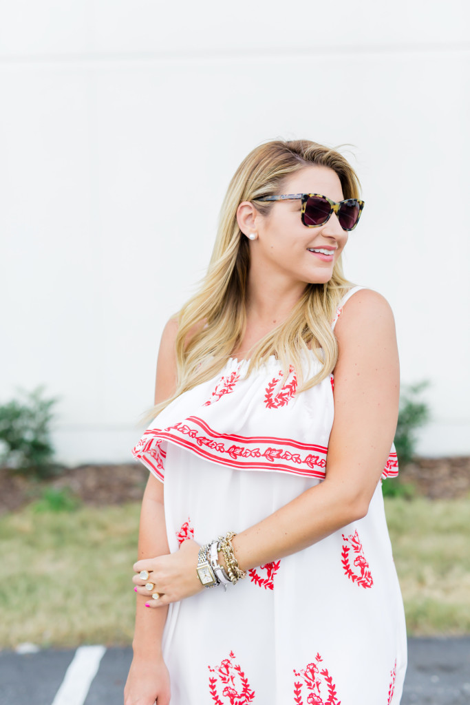 Sarah Dipity Photos Tularosa Dress with Soludos Wedges Karen Walker Sunglasses-7