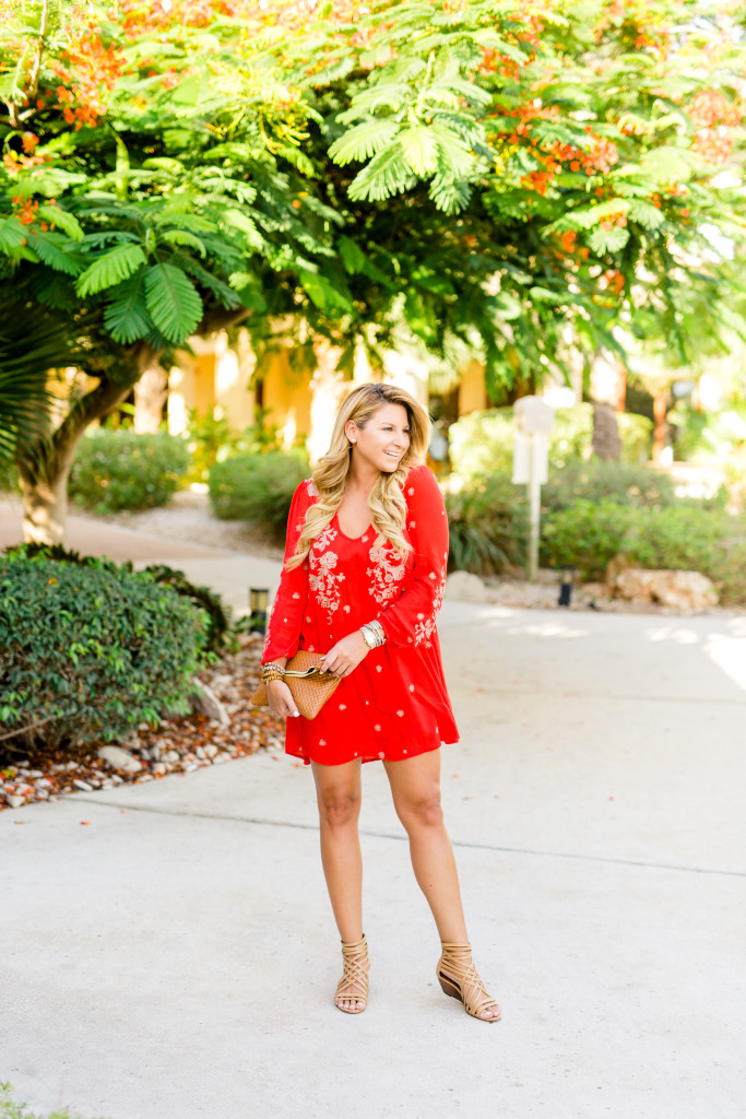 embroidered free people dress