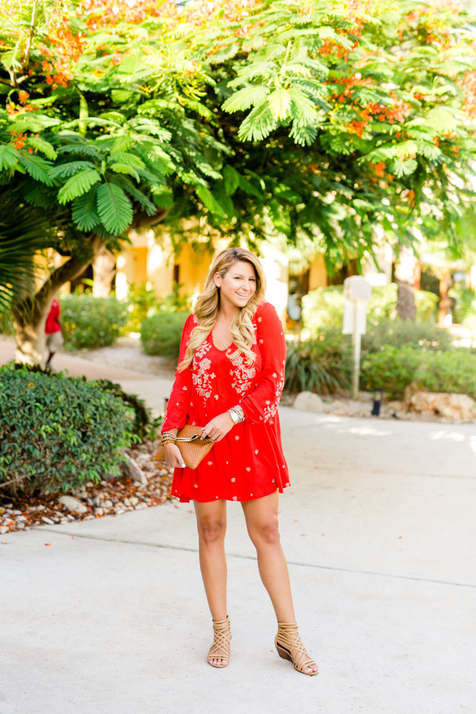 embroidered free people dress
