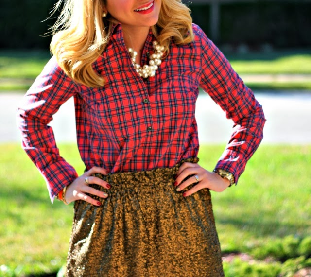 Outfit | Sequins + Plaid - SHOP DANDY | A florida based style and ...