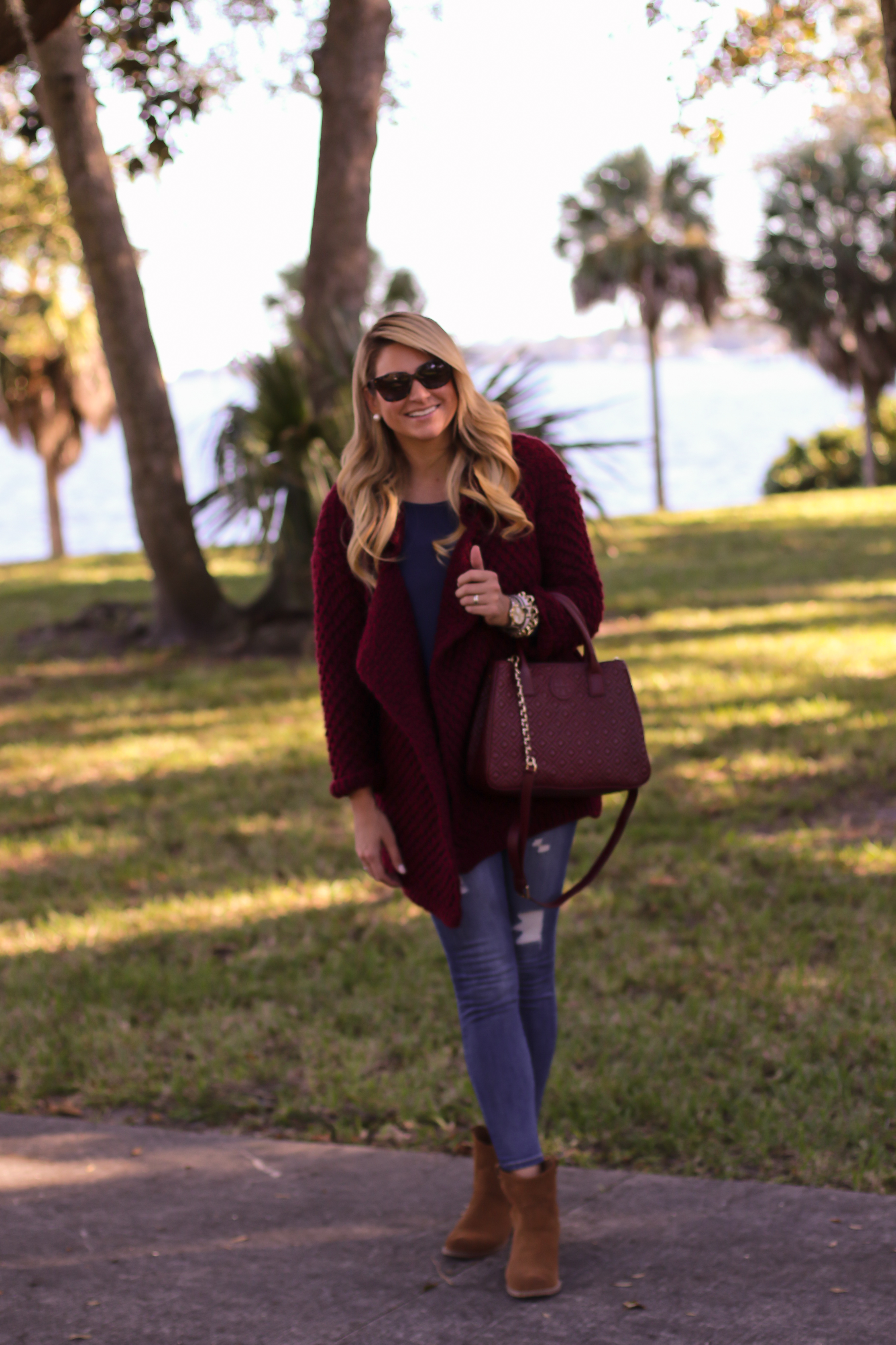 Chicwish sweter with nordstrom jeans piko top tory burch bag-2 - SHOP DANDY  | A florida based style and beauty blog by Danielle