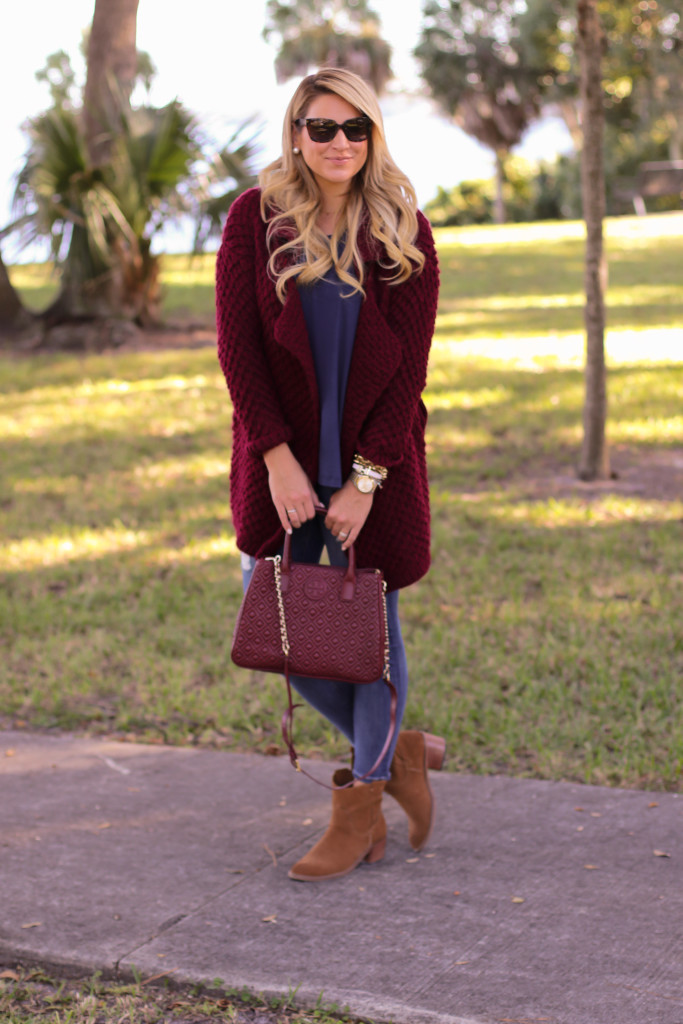 Chicwish sweter with nordstrom jeans piko top tory burch bag-5 - SHOP DANDY  | A florida based style and beauty blog by Danielle
