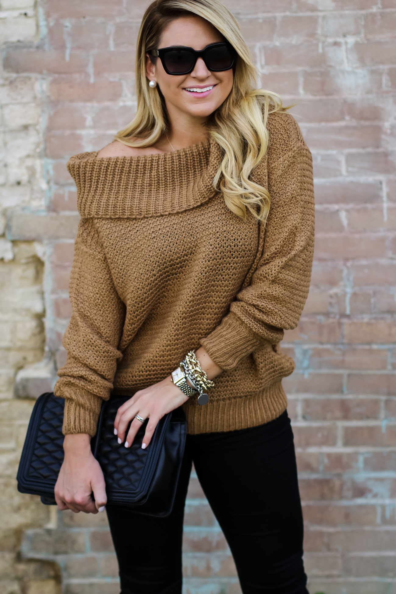 Outfit | Shoulder Sweater - SHOP DANDY | A florida based style and ...