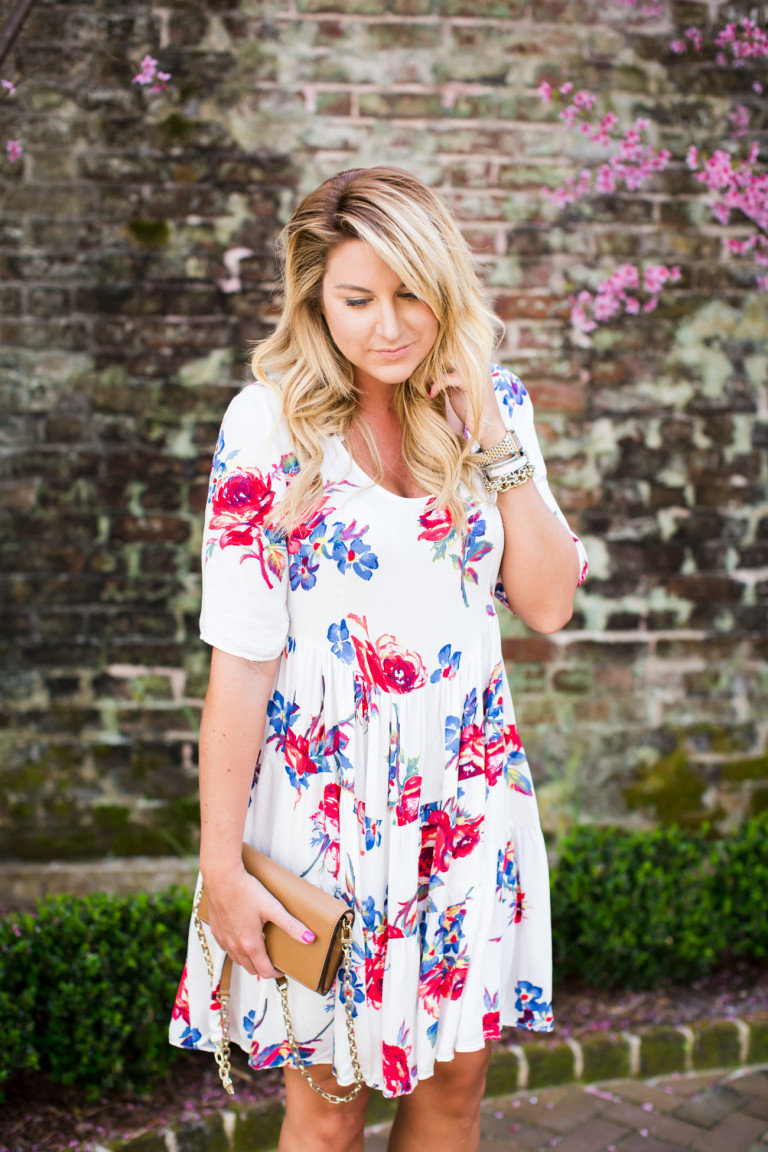 Outfit | Spring Floral Dress - SHOP DANDY | A florida based style and ...